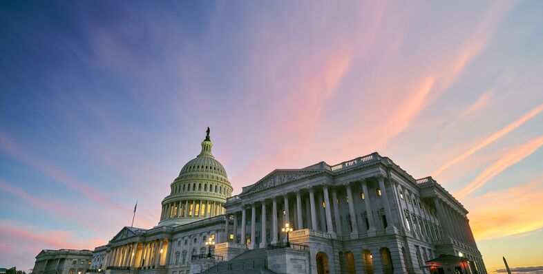 The Capitol Building at Sunset