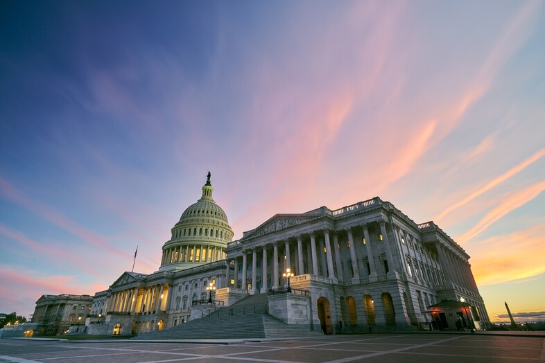 The Capitol Building at Sunset