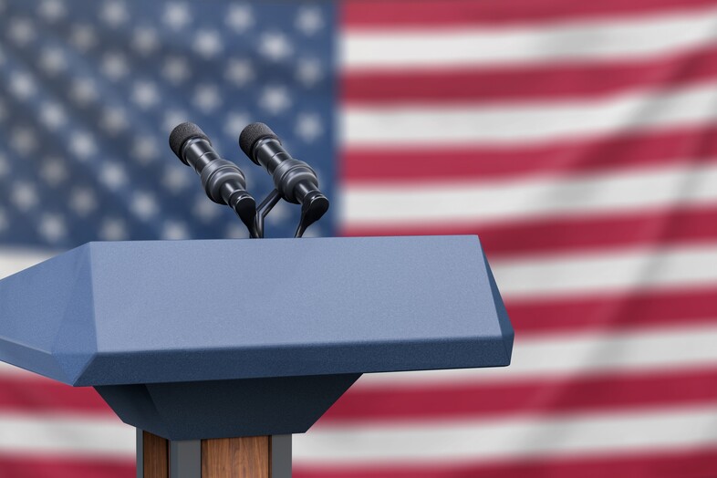 Debate podium