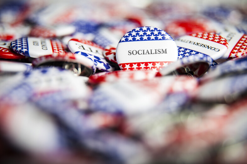 A socialism button