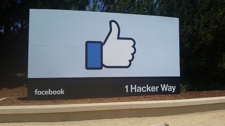 Facebook headquarters sign