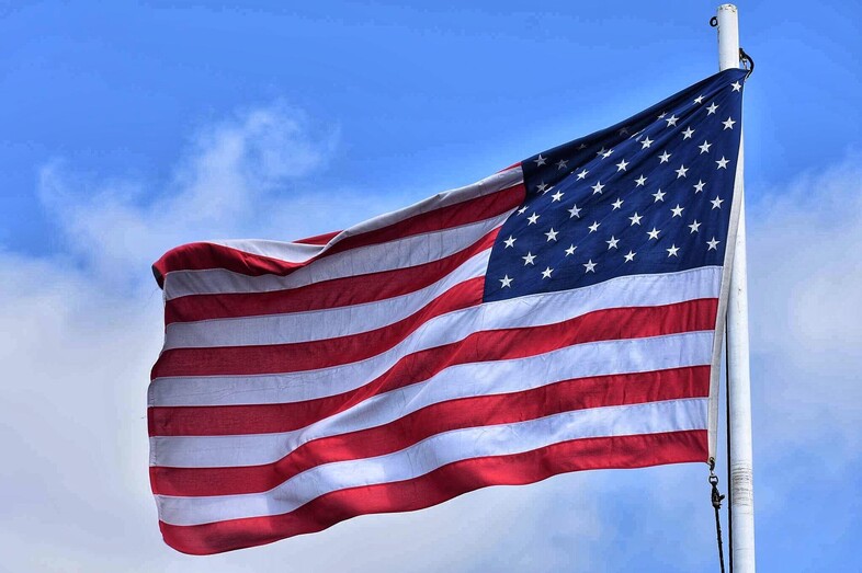 American Flag Clouds Flag