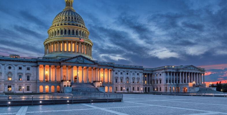 An image of the capital building in Washington D.C.