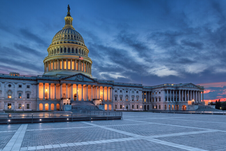 An image of the capital building in Washington D.C.