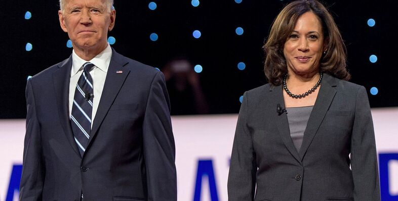 A Picture of Joe Biden and Kamala Harris