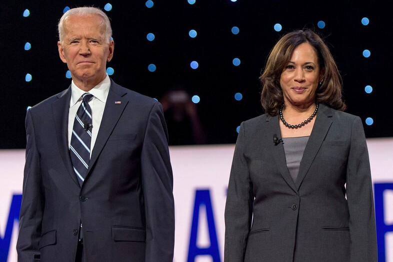 A Picture of Joe Biden and Kamala Harris