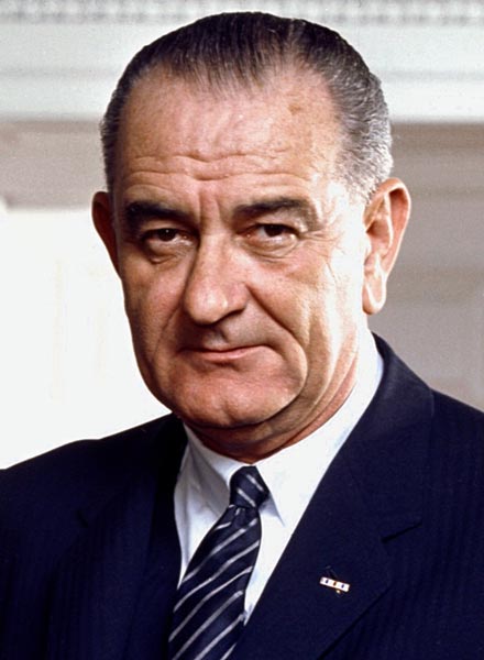 Lyndon B. Johnson Official Photo Portrait