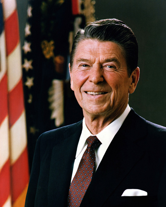 Official portrait of president Reagan from year 1981