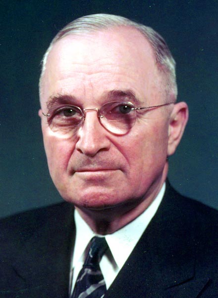 Harry S. Truman Photo Portrait